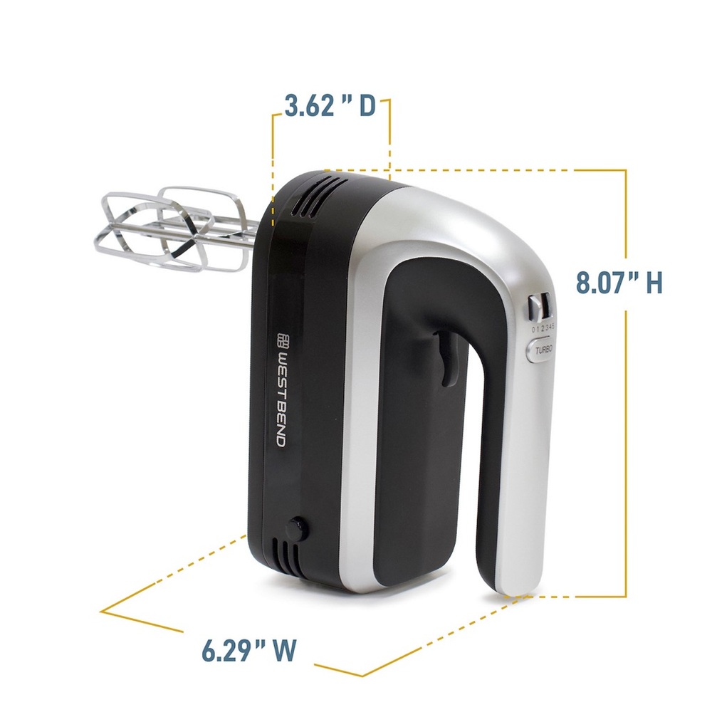 Westbend 🆕 2 in 1 Hand Mixer & Immersion Blender Prep Set 6 speed, 7 Functions - Picture 16 of 16